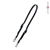 Bithänger, Semizaum "Bocana" schwarzes Leder mit Karabiner