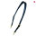 Bithänger, Semizaum "Baraya" anatomisch, schwarzes Leder mit Karabiner