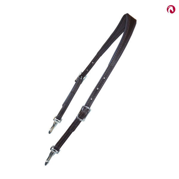 Bithänger, Semizaum "Baraya" anatomisch, moccafarben mit Karabiner