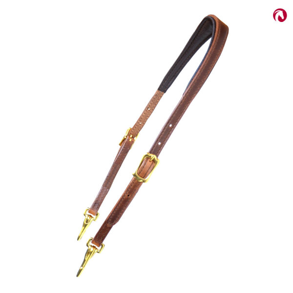 Bithänger, Semizaum "Baraya" anatomisch,harness Leder mit Karabiner