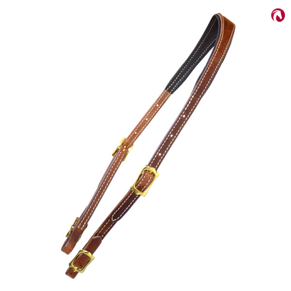 Bithänger, Semizaum "Belleza" anatomisch,harness Leder mit Schnallen