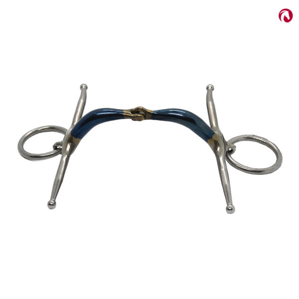 Fulmertrense (Schenkeltrense), beweglicher Ring, einfach gebrochen, lock up, comfy Größe 13,5 cm, Stärke 14 mm