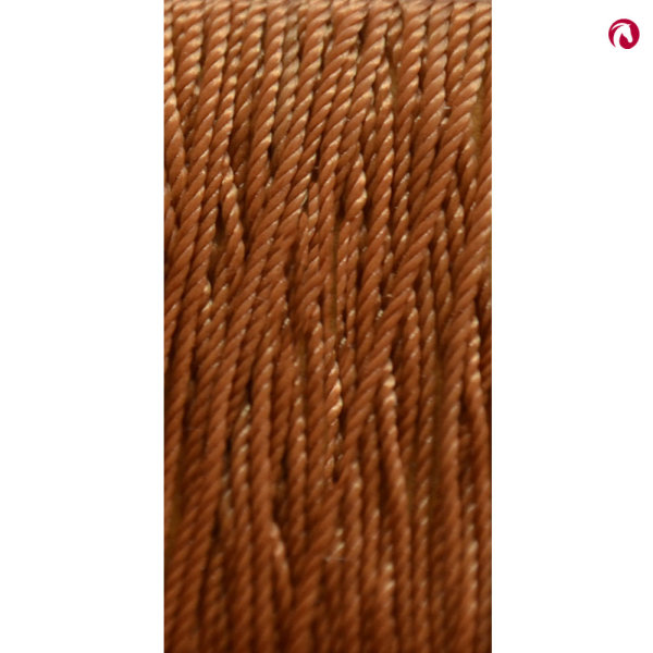 Bithänger "Bocana" moccafarben mit Karabiner messing,goldbraun