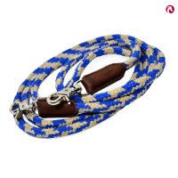 Leinenzügel mit Karabiner und Ledereinfassung