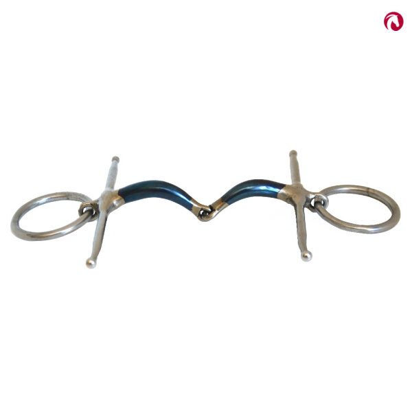 Fulmertrense (Schenkeltrense), beweglicher Ring, einfach gebrochen, ultra comfy, 13,5 cm